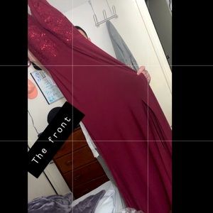 Nightway Sequin Halter top long formal gown